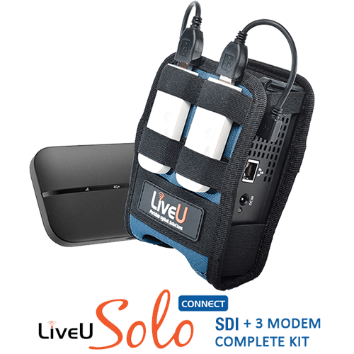 LiveU Solo SDI with Solo Connect 3 Modem Bundle
