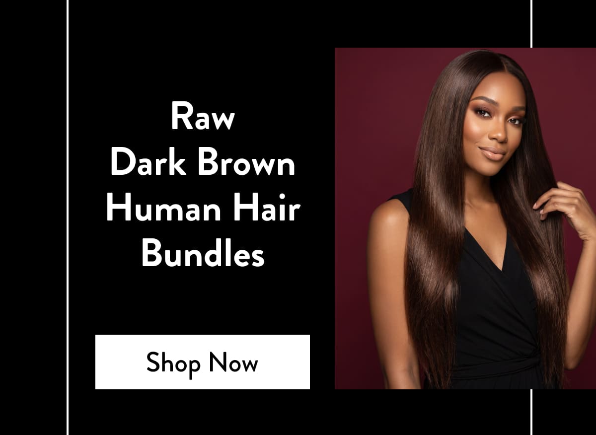 Raw Dark Brown Straight 100% Human Hair Bundles
