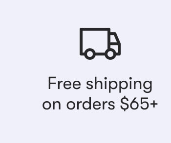 Free shipping on orders $65+
