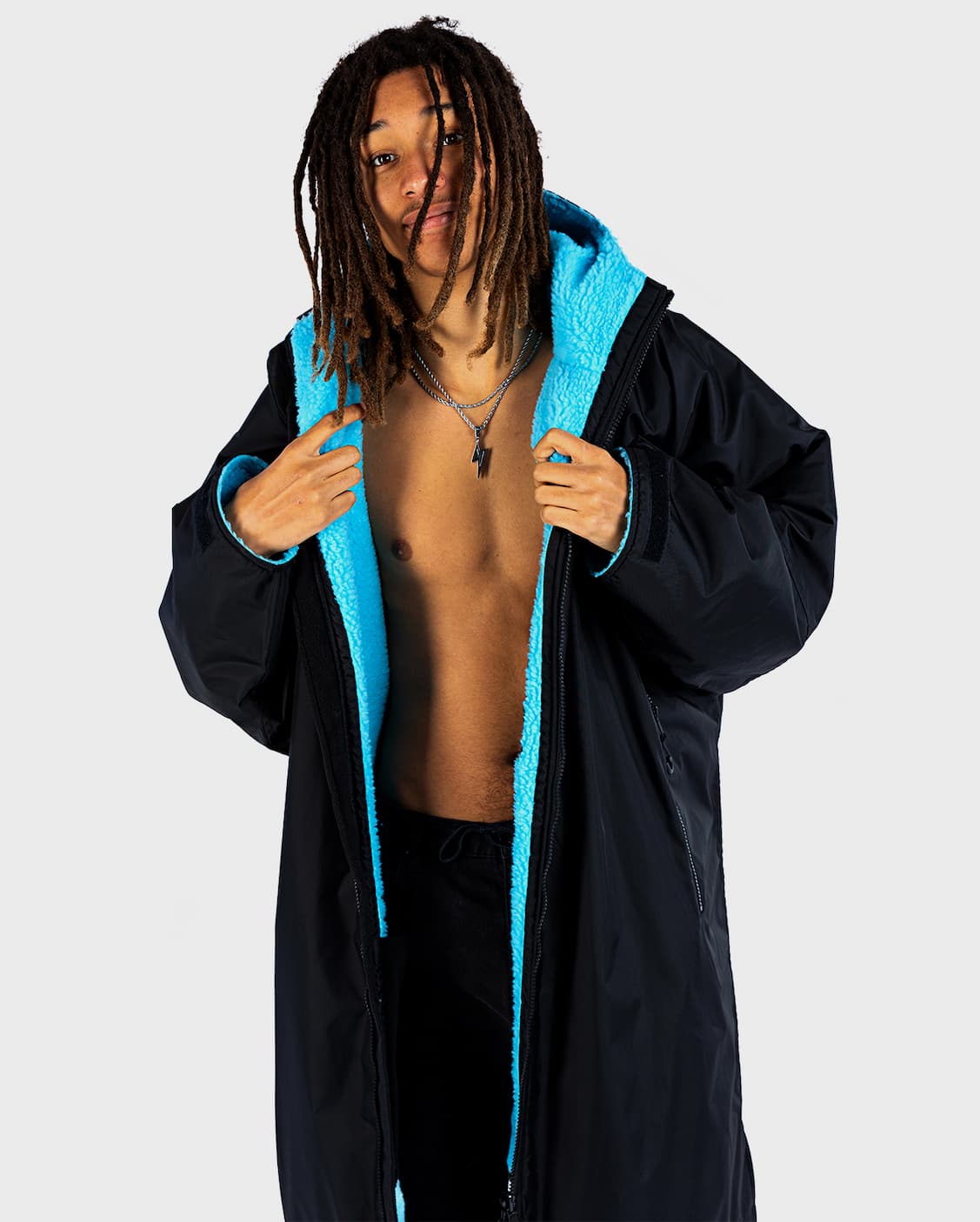 Dryrobe® Advance Long Sleeve in Black Blue