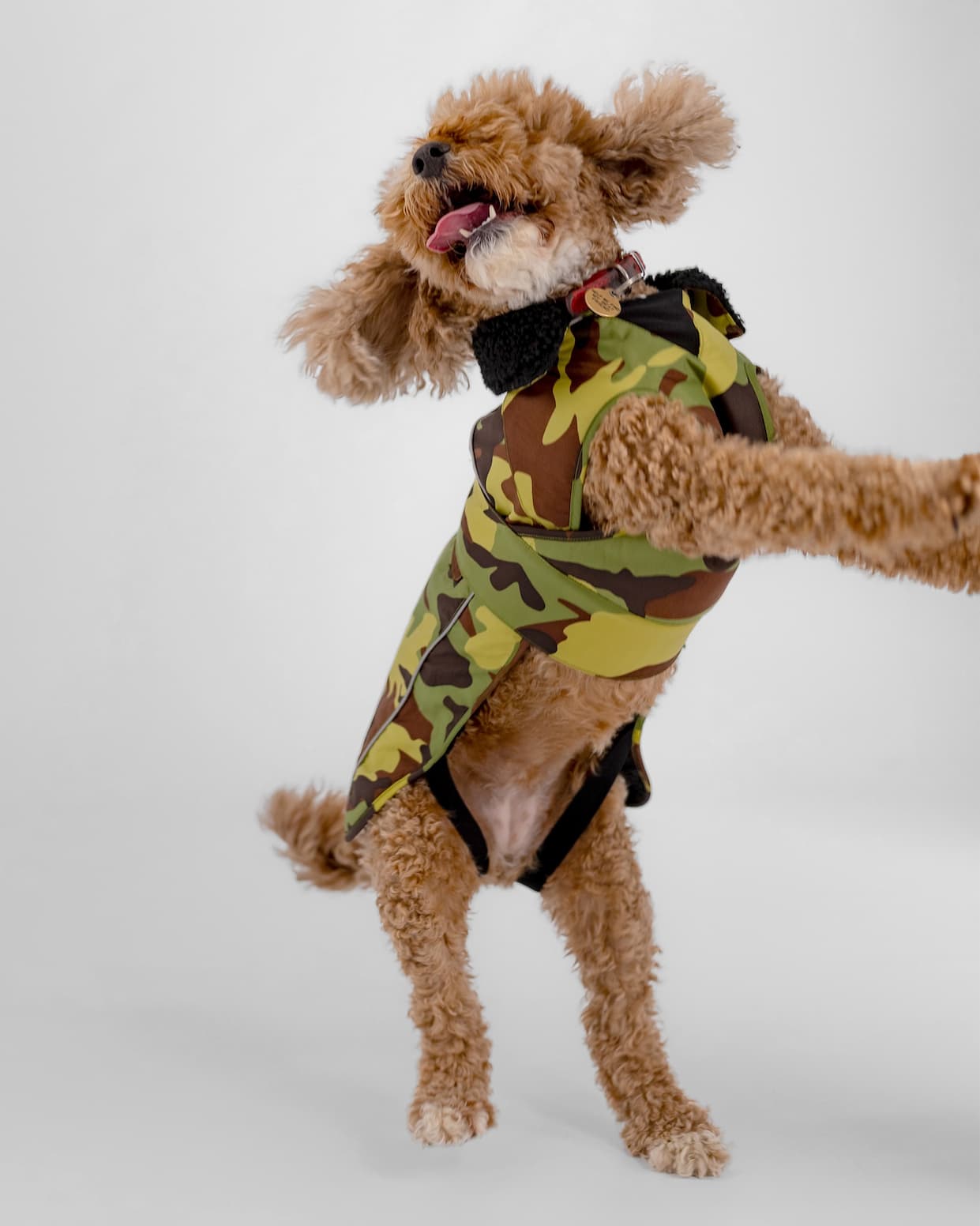 Dryrobe® Dog Coat in Green Camo Black