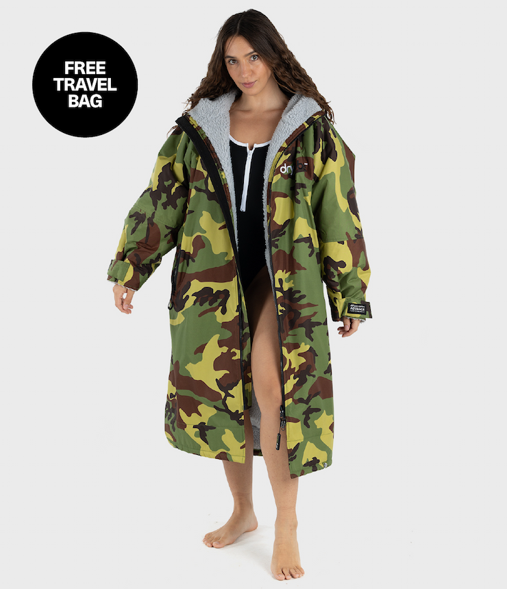Dryrobe® Advance Long Sleeve in Camo Grey