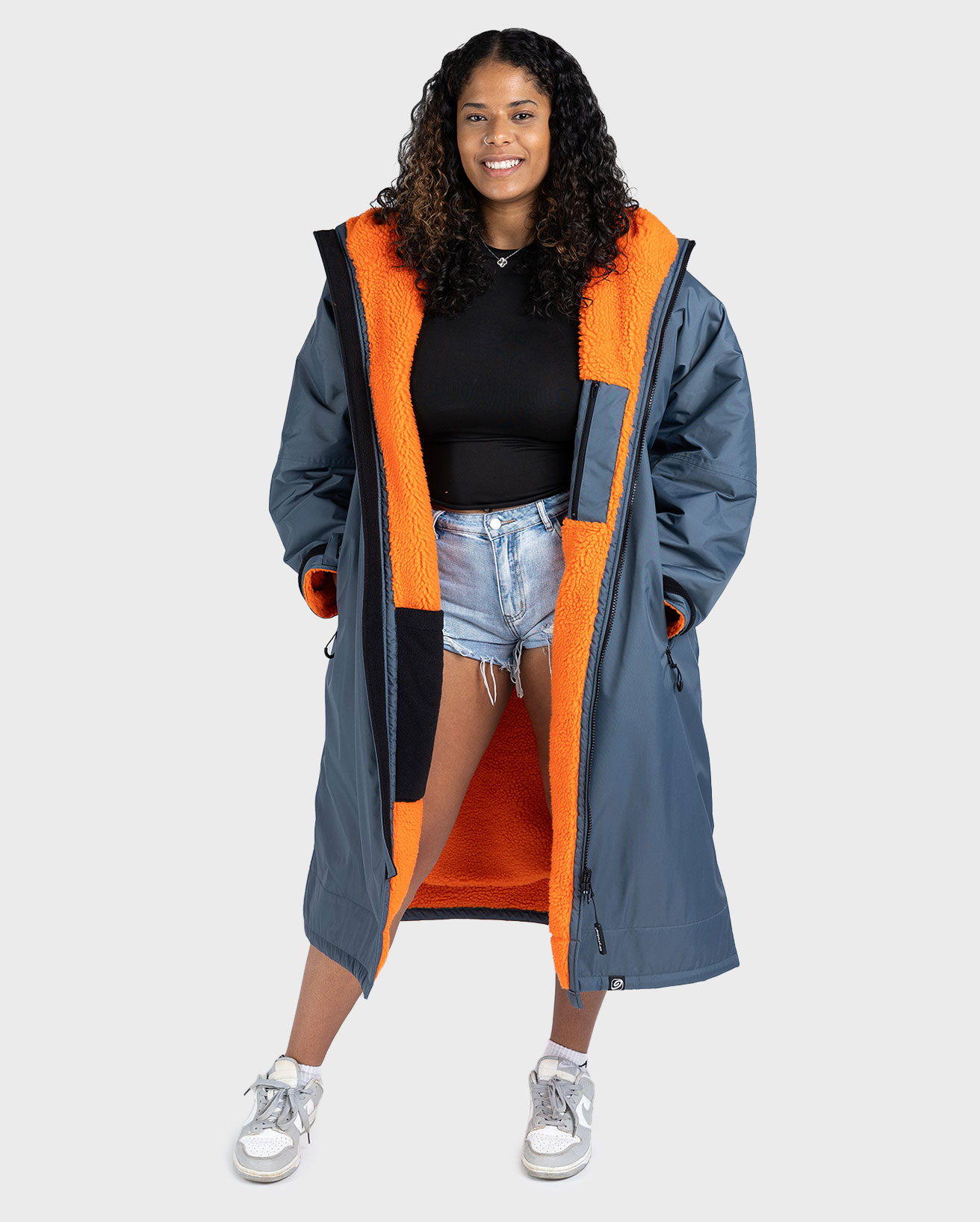 Dryrobe® Advance Changing Robe in Dark Grey Orange