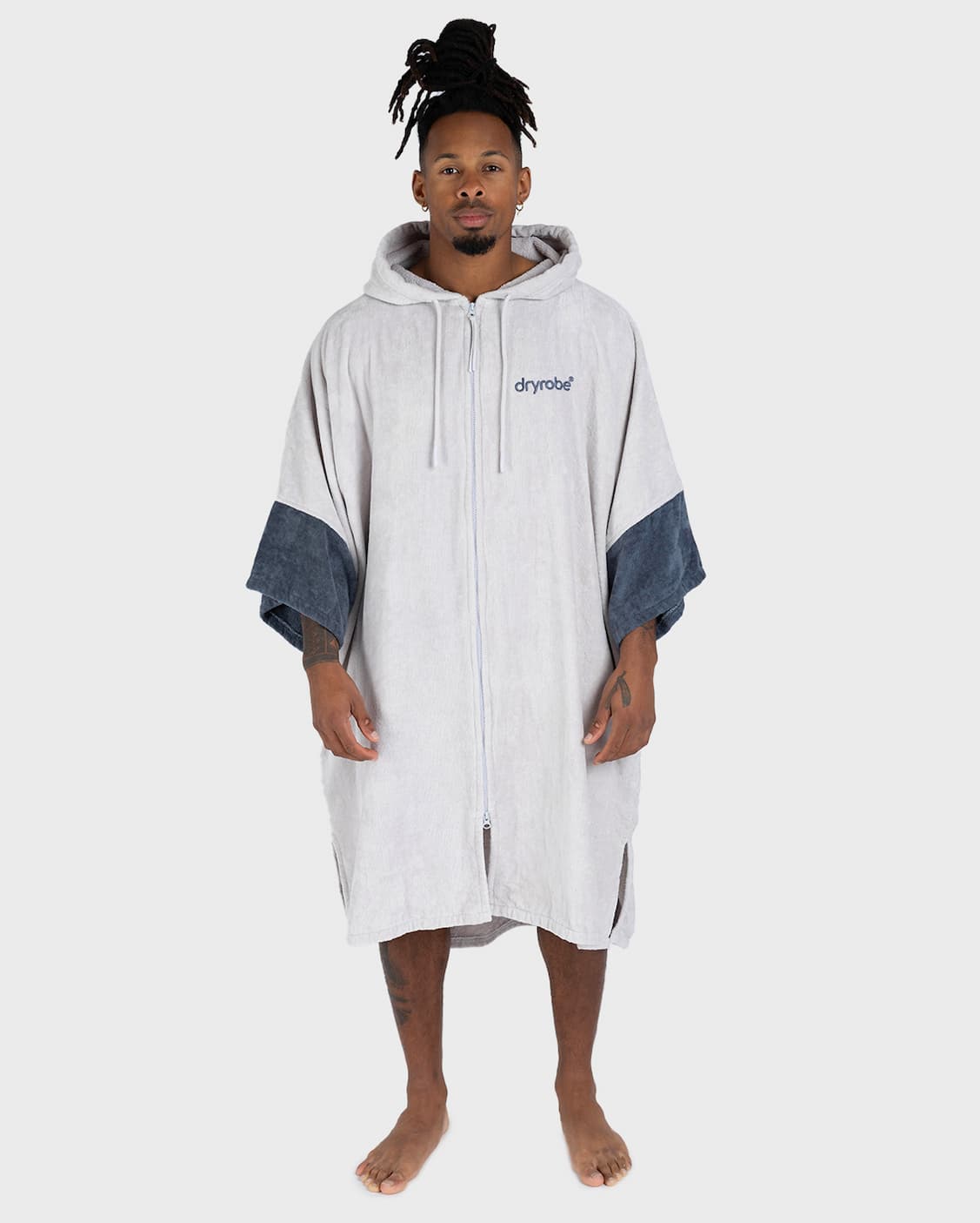 Dryrobe® Full-Zip Organic Towel Robe in Nimbus Cloud