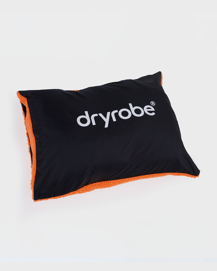 Dryrobe® Packable Cushion Cover in Orange Black
