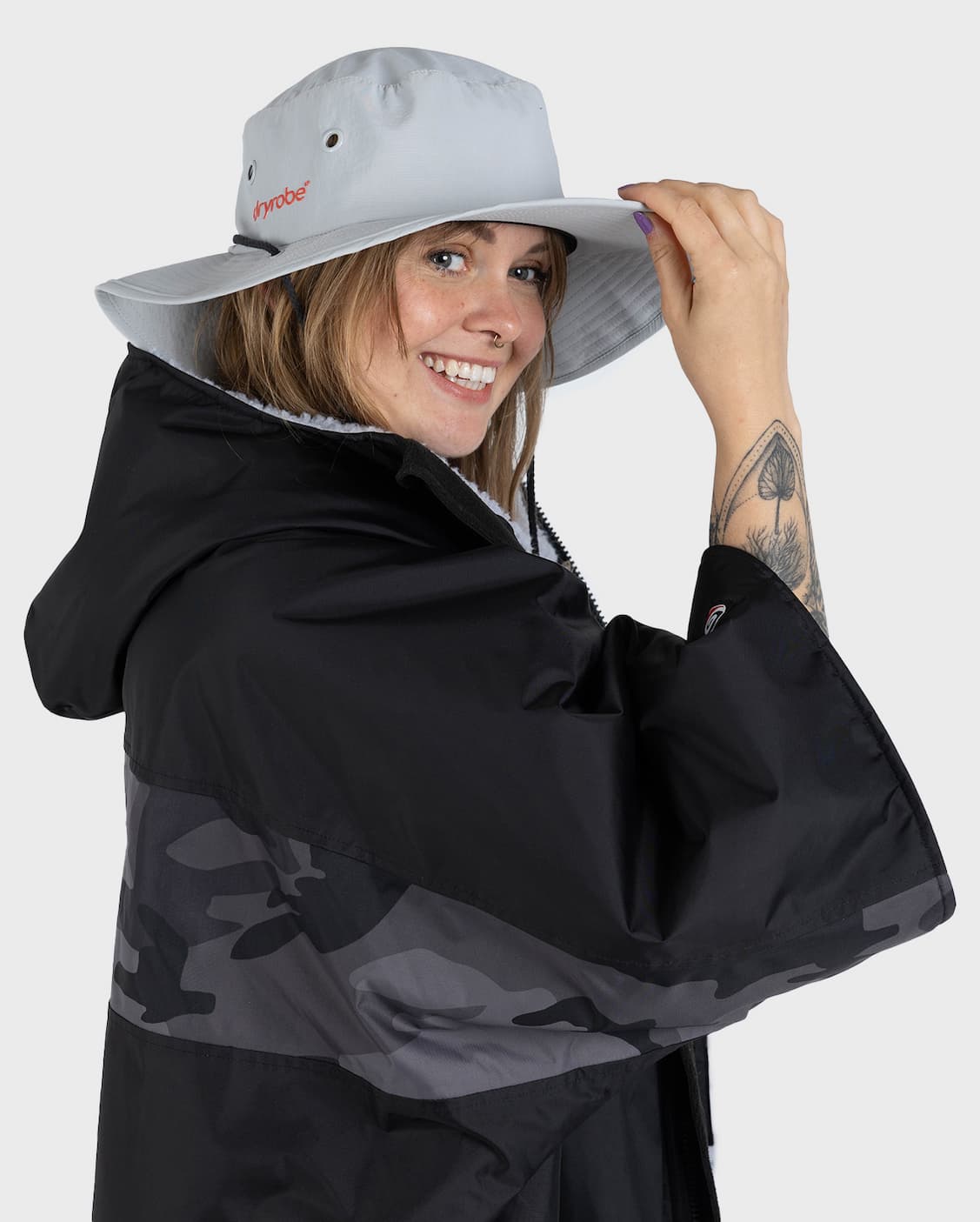 Light Grey Quick Dry Brimmed Hat