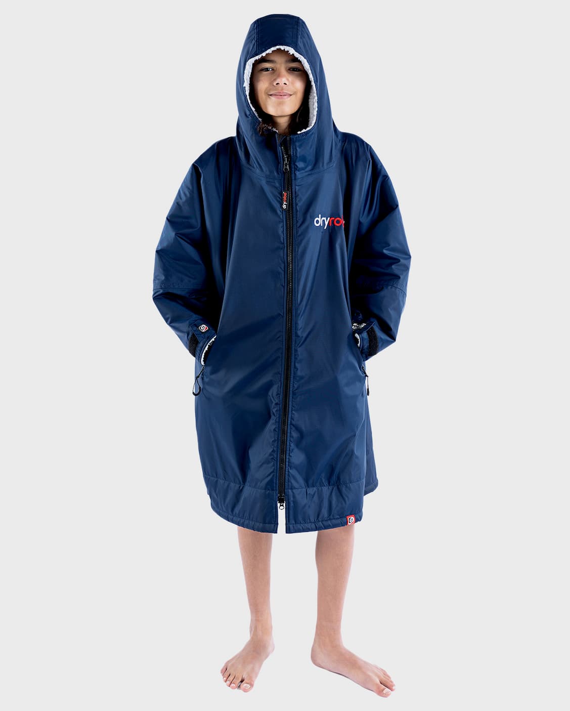 Kids Dryrobe® Advance Changing Robe in Navy Grey