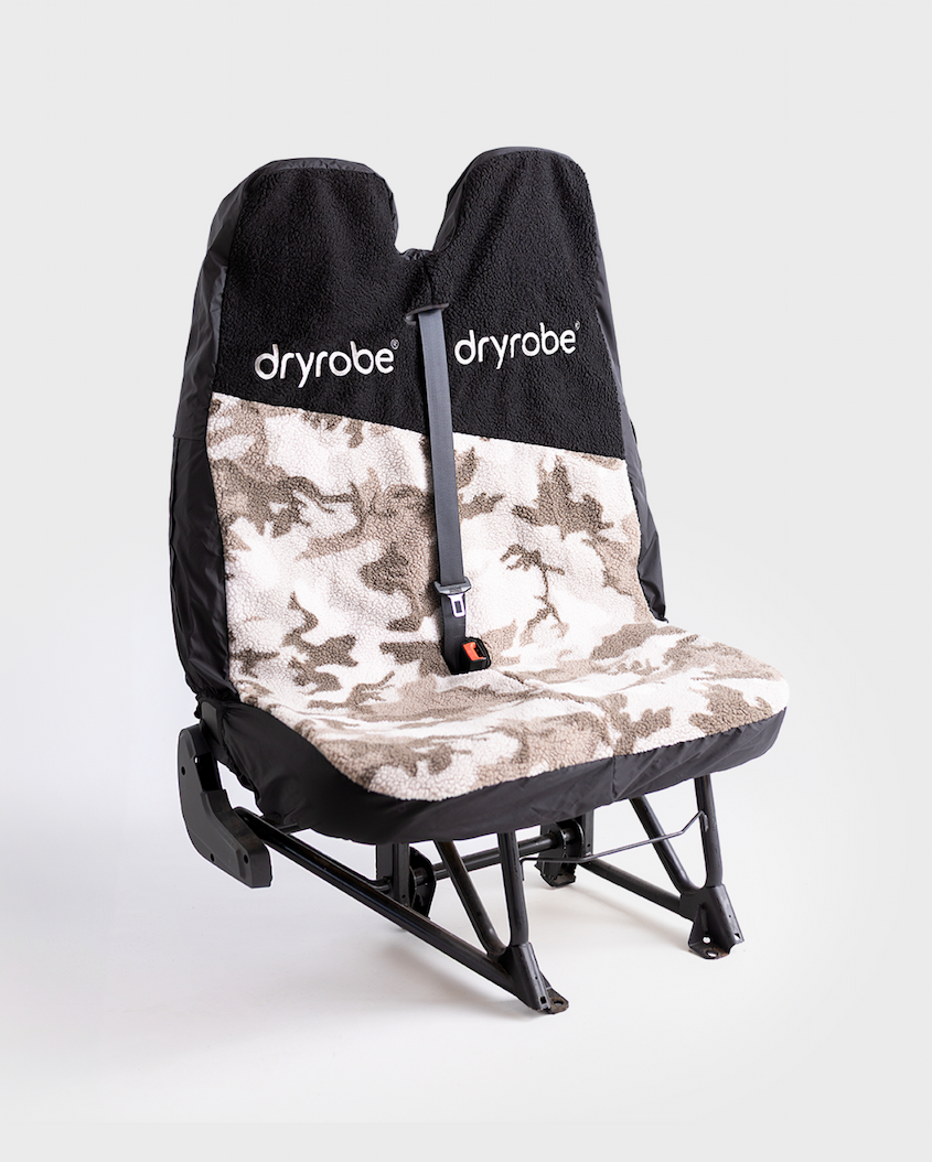 Dryrobe® Van Seat Cover in Sand Camo Black