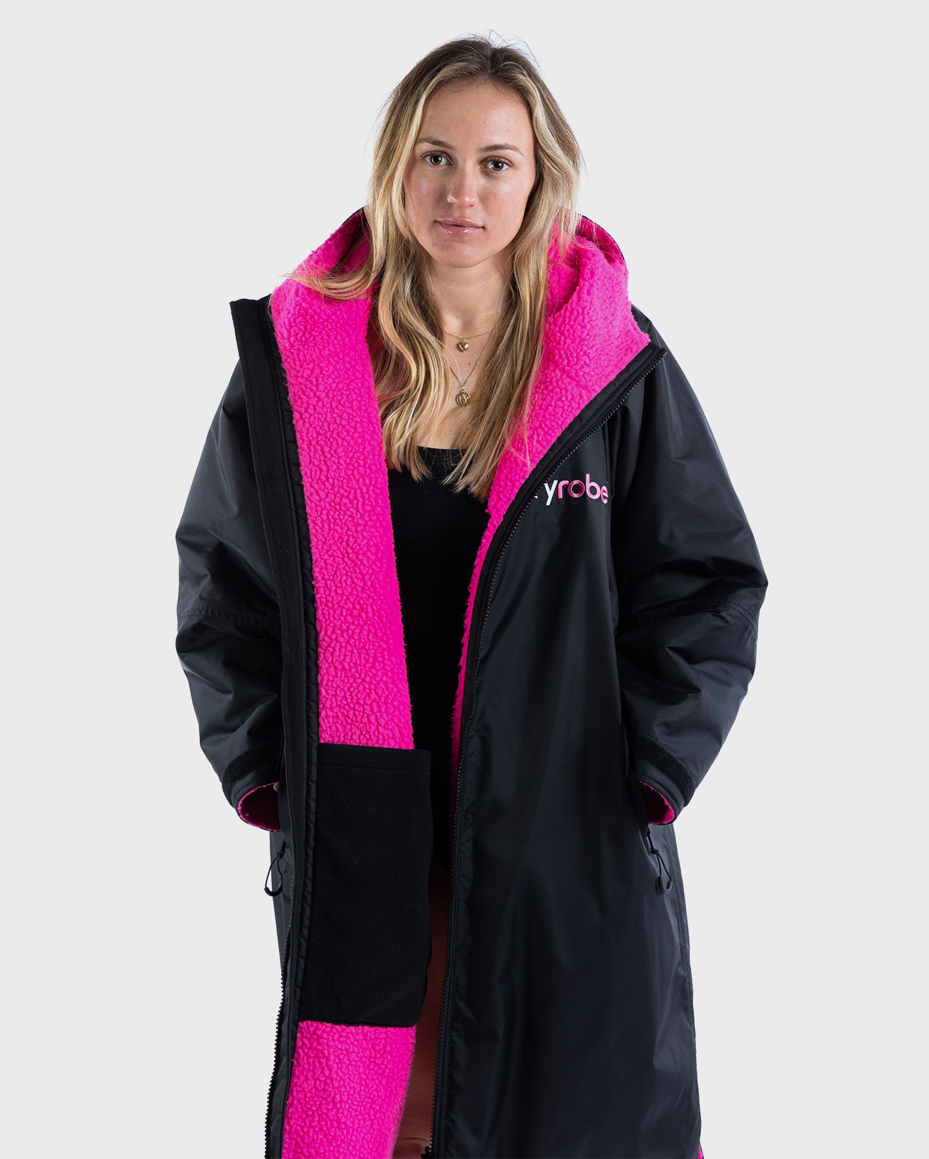 Dryrobe® Advance Long Sleeve in Black Pink