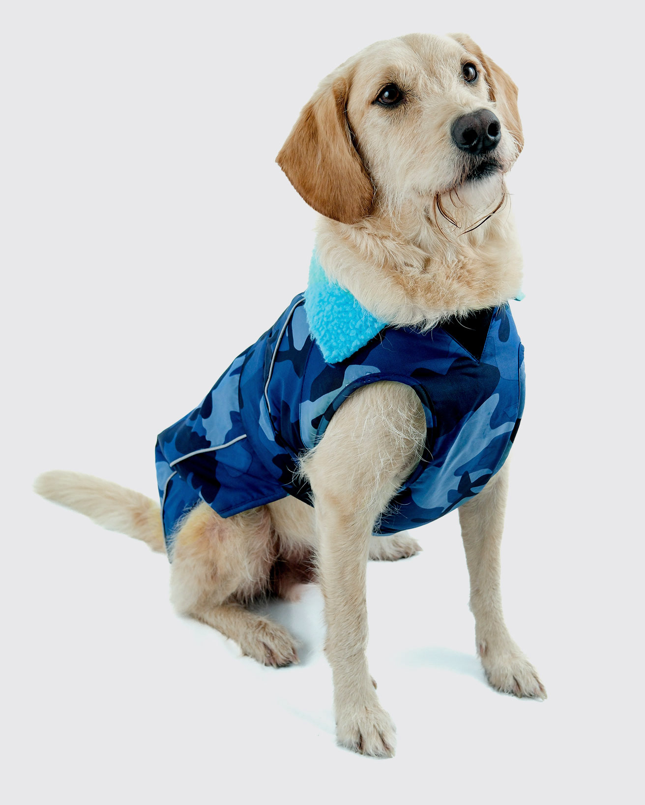 Dog dryrobe® Blue Camo Blue