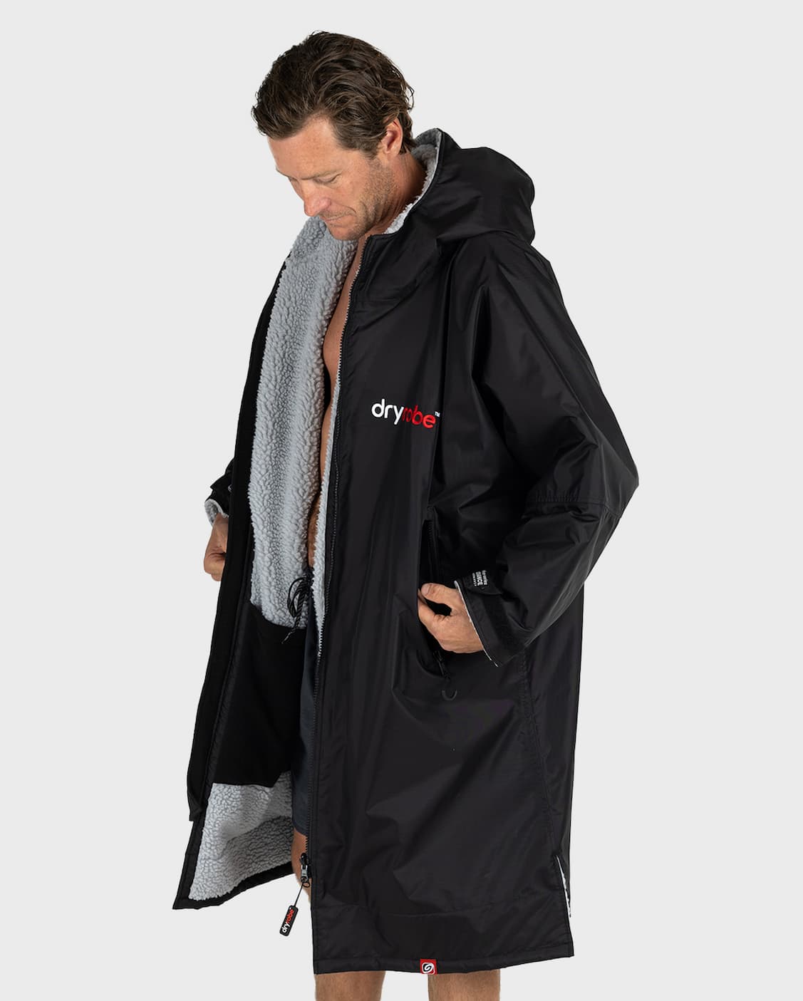 Dryrobe® Advance Long Sleeve in Black Grey
