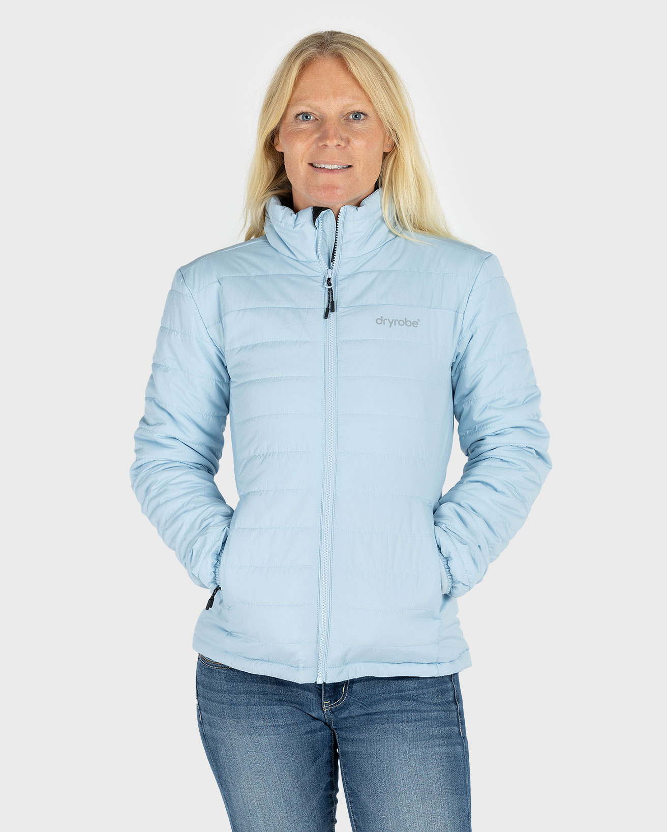 dryrobe® Mid Layer Jacket in Ice Blue