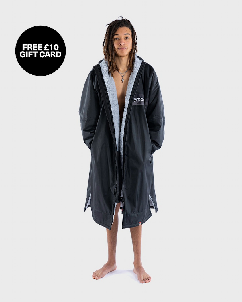 Dryrobe® Advance REWORK in Black Grey Camo