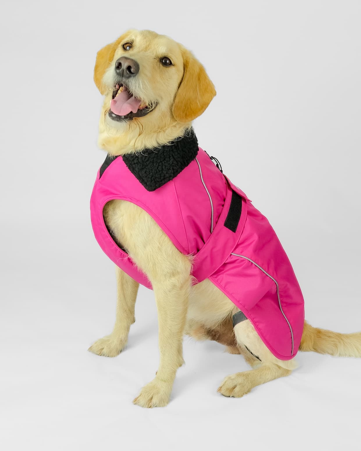 Dryrobe® Dog Coat in Pink Black
