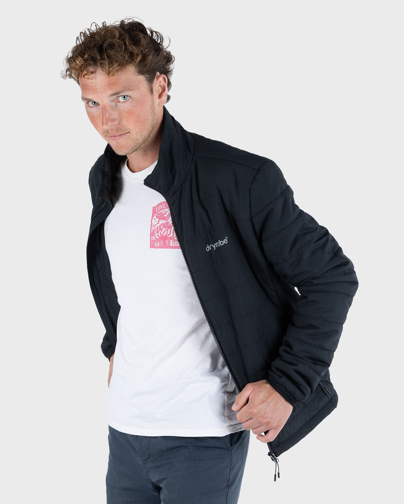 Mid Layer Jacket in Black