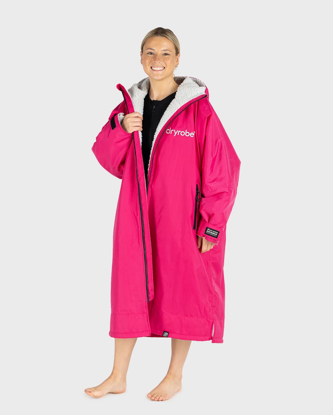 Dryrobe® Advance Long Sleeve Changing Robe in Pink