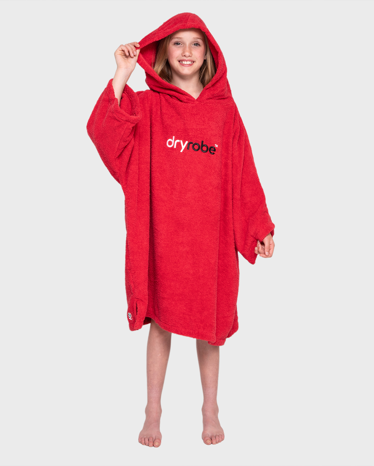 Kids Organic Towel Dryrobe® in Red