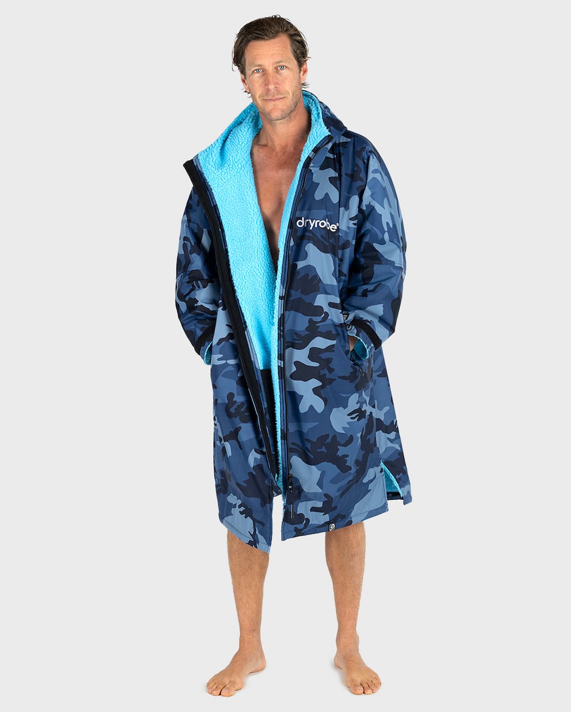 Dryrobe® Advance Changing Robe in Blue Camo Blue