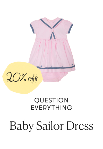 Question Everything - Baby Sailor Dress - 20% off