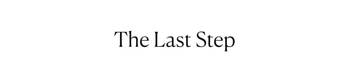 The Last Step