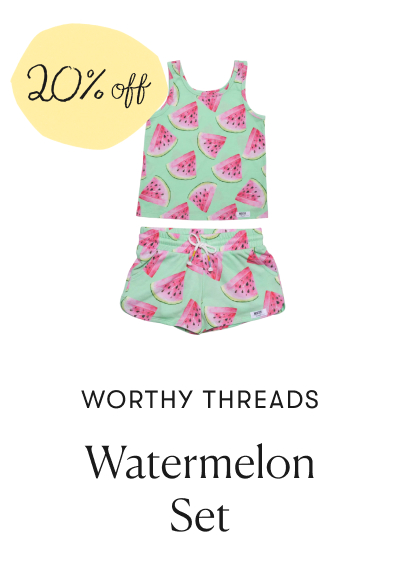 Worthy Threads: Watermelon Set - 20% off