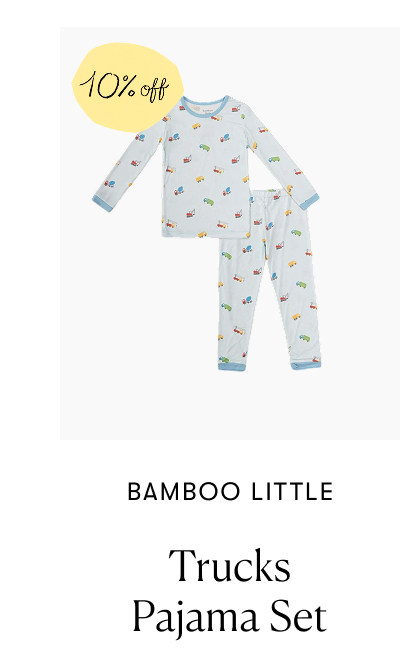 Bamboo Little: Trucks Pajama Set - 10% off