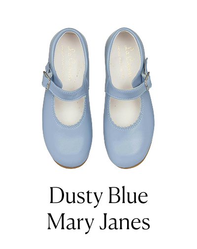 Dusty Blue Mary Janes