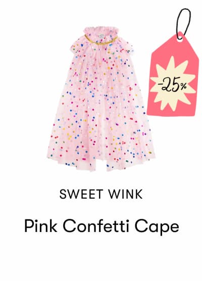 Pink Confetti Cape