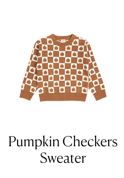 Pumpkin Checkers Sweater