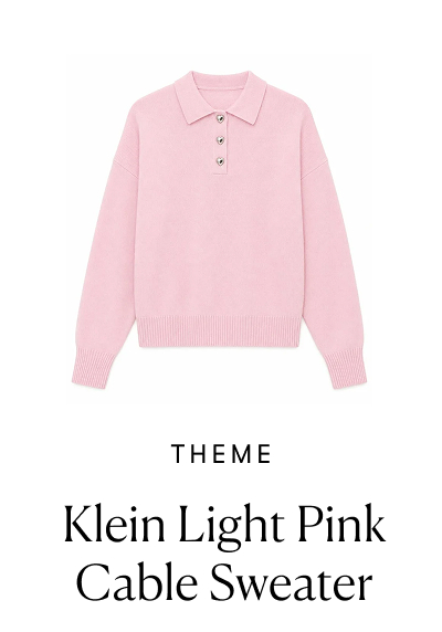 Pink Cable Sweater