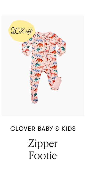 Clover Baby & Kids: Zipper Footie - 20% off