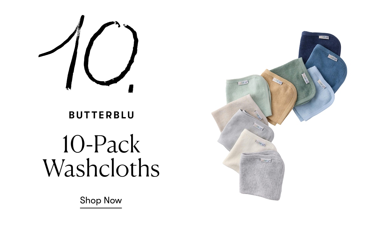 Butterblu: 10-Pack Washcloths