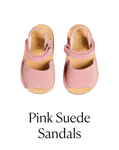 Pink Suede Sandals