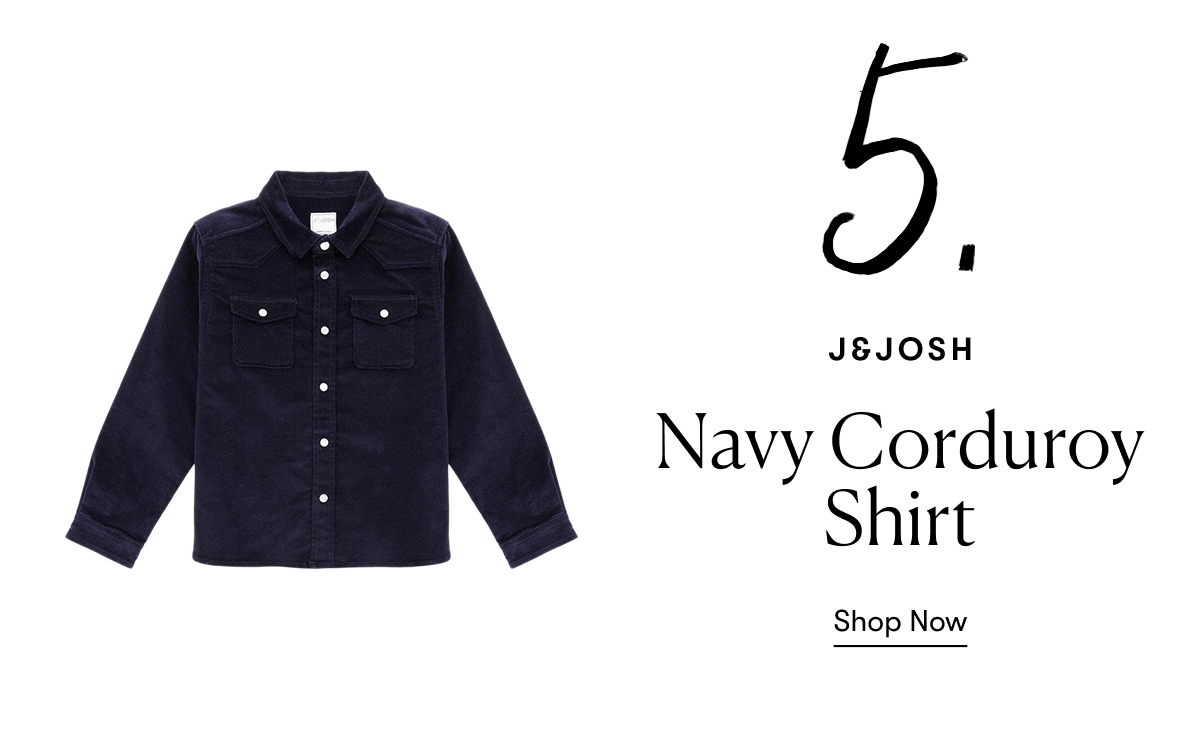 Navy Corduroy Shirt