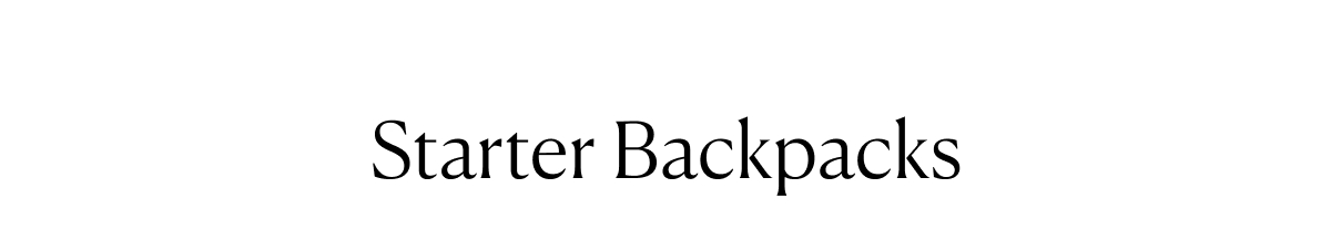Starter Backpacks