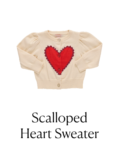 Scalloped Heart Sweater