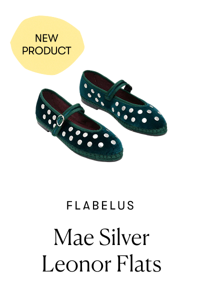 Flabelus: Mae Silver Leonor Flats (New Product)