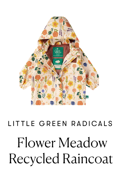 Little Green Radicals - Flower Meadow Recycled Raincoat
