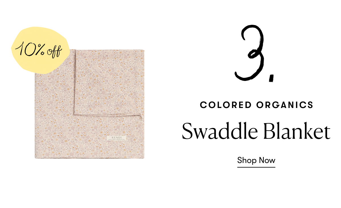 Colored Organics: Swaddle Blanket - 10% Off