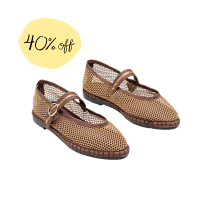 Flabelus- brown flat 40% Off