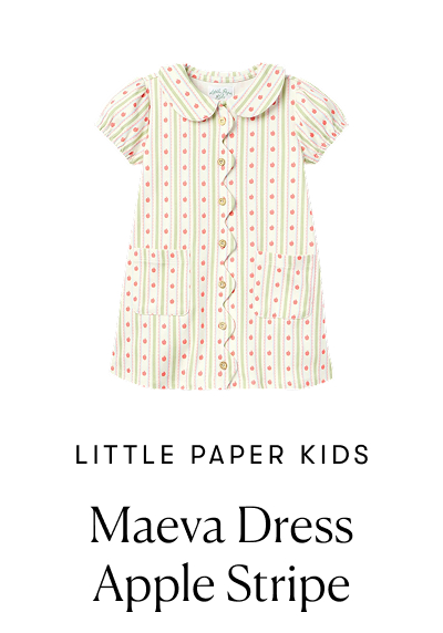 Little Paper Kids, Apple Stripe Dress