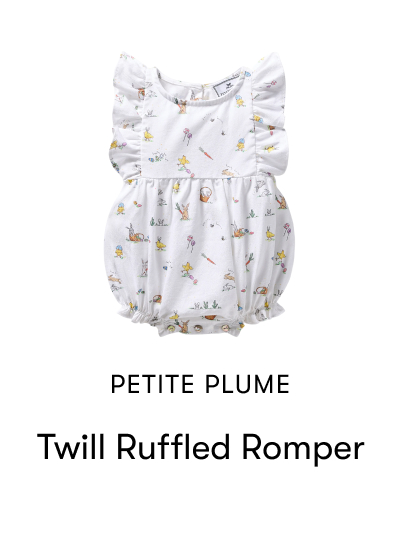 Twill Ruffled Romper