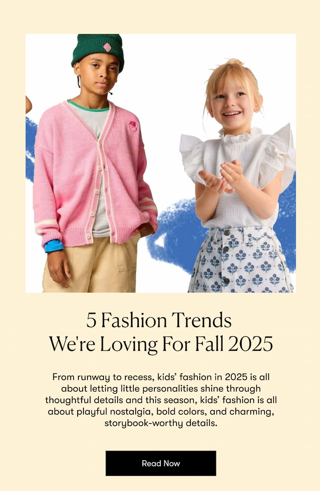 5 Kids’ Fashion Trends  We're Loving Right Now