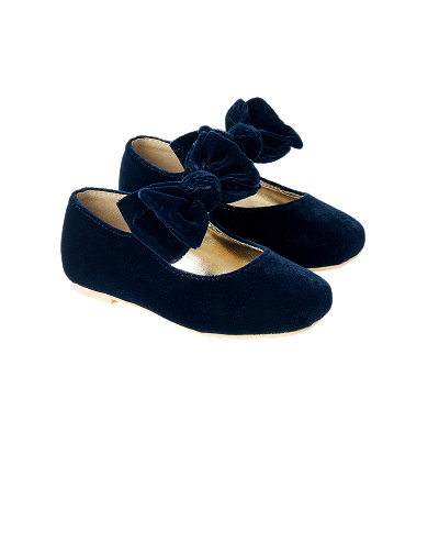 Velvet Bow Shoes