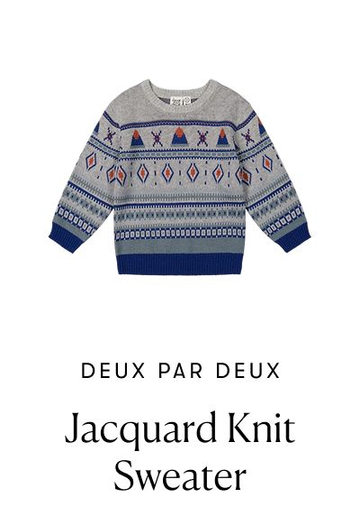 Brand: Deux par Deux | Product: Jacquard Knit Sweater