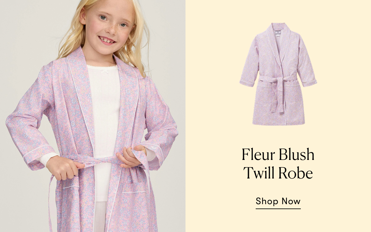 Fleur Blush Twill Robe