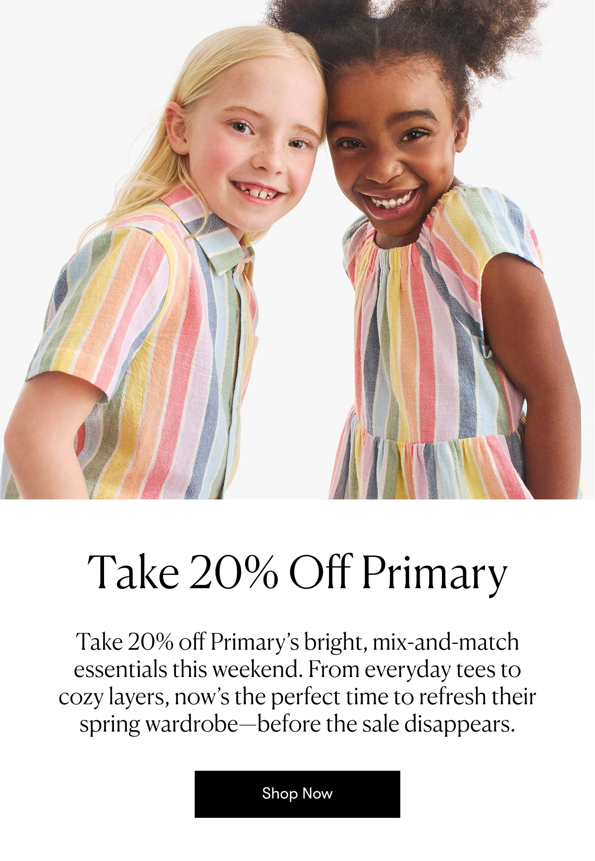 Take 20% Off Primary