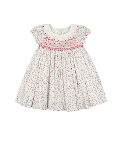 Floral Puff Empire Dress