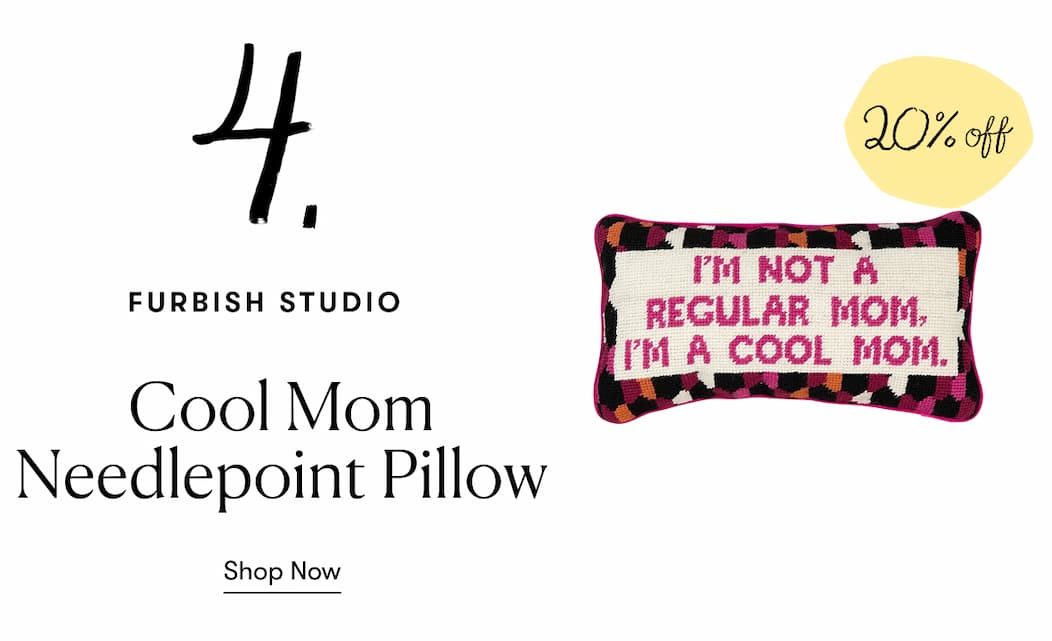 Cool Mom Needlepoint Pillow
