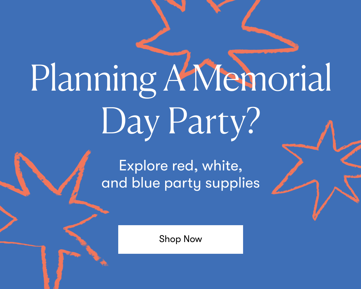 Planning A Memorial Day Party? Explore Red, white, and blue party supplies